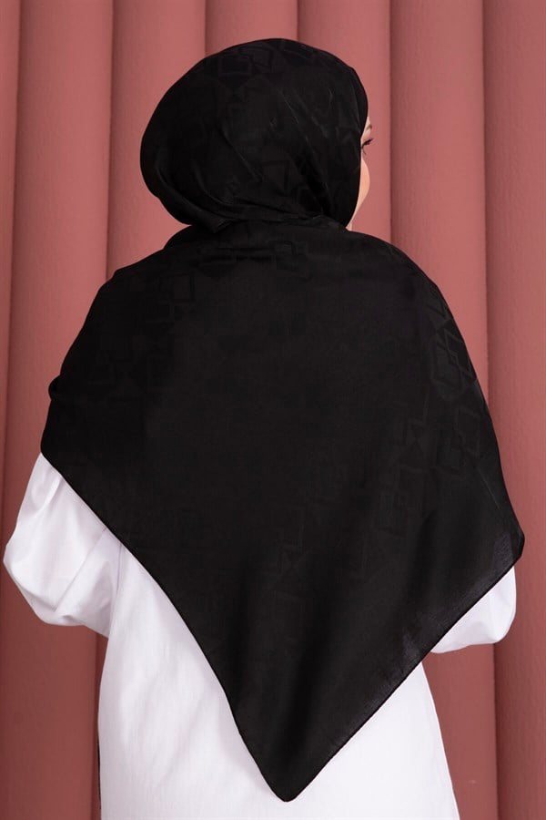 Premium Pattern Jacquard Shawl Series Black