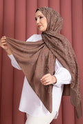 Premium Pattern Jacquard Shawl Series Tan