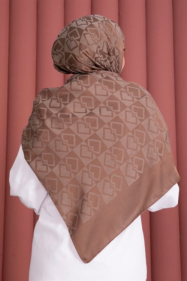Premium Pattern Jacquard Shawl Series Tan