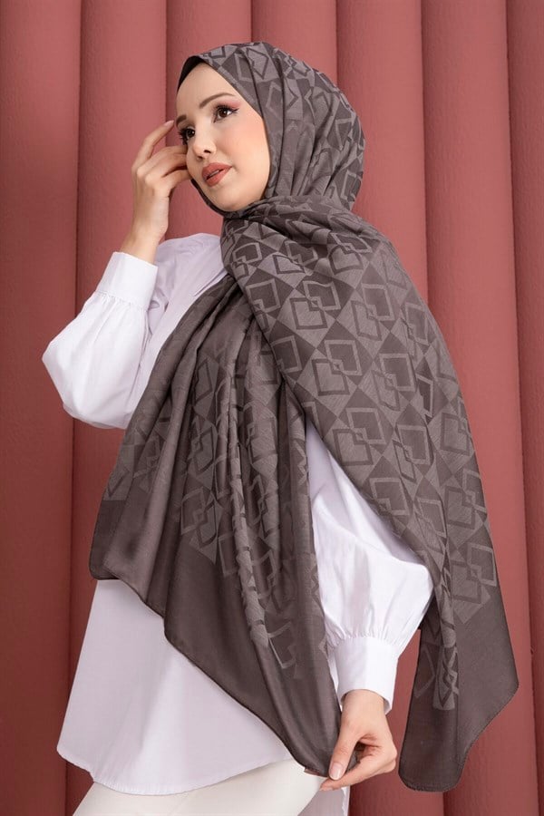Premium Pattern Jacquard Shawl Series Mink