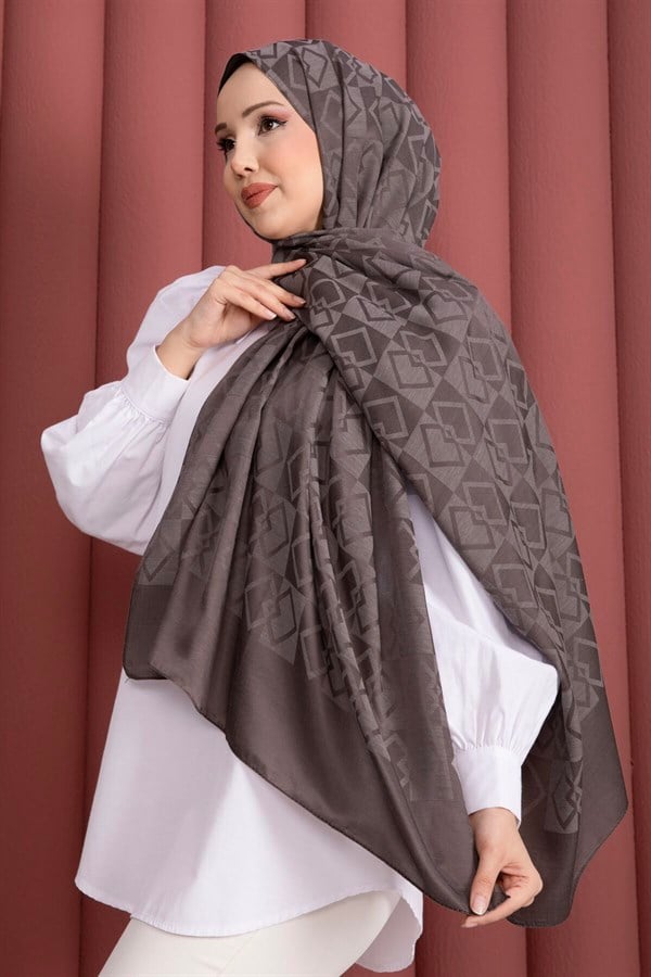 Premium Pattern Jacquard Shawl Series Mink