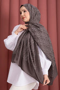 Premium Pattern Jacquard Shawl Series Mink