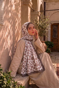 Polka Dot Pattern Scarf Series Dark Powder
