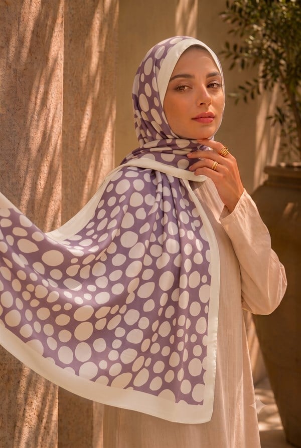 Polka Dot Pattern Scarf Series Powder Pink