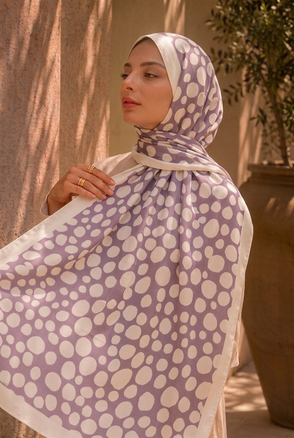Polka Dot Pattern Scarf Series Powder Pink