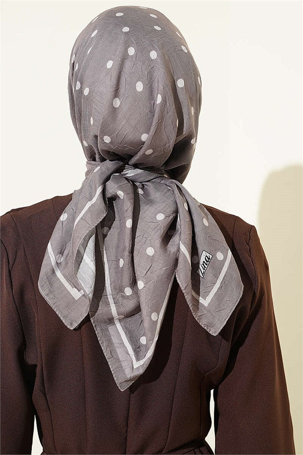 Polka Dot Bamboo Kash Scarf Mink