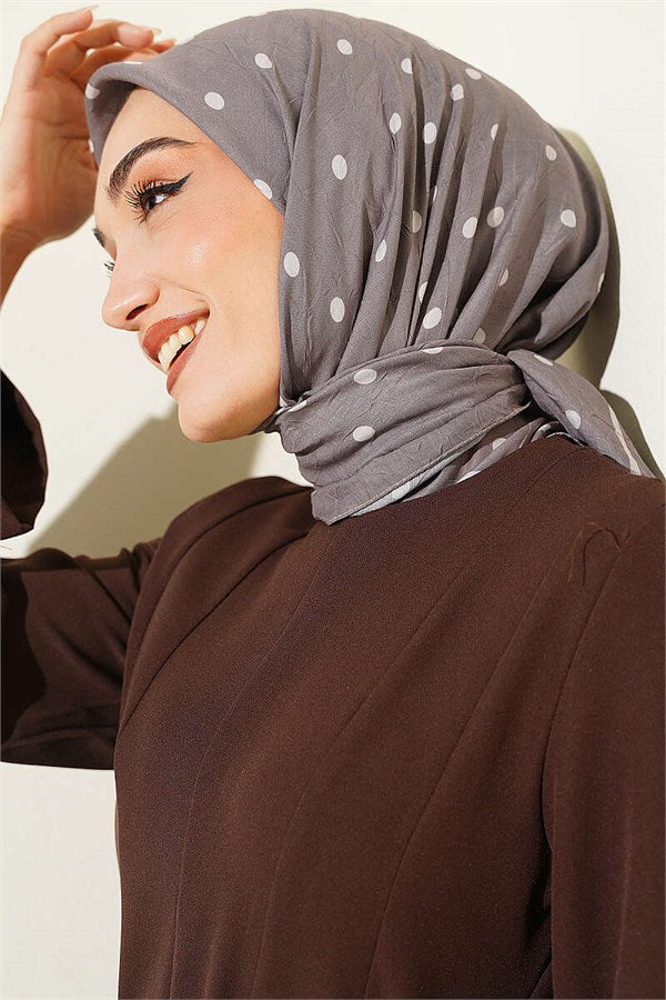 Polka Dot Bamboo Kash Scarf Mink
