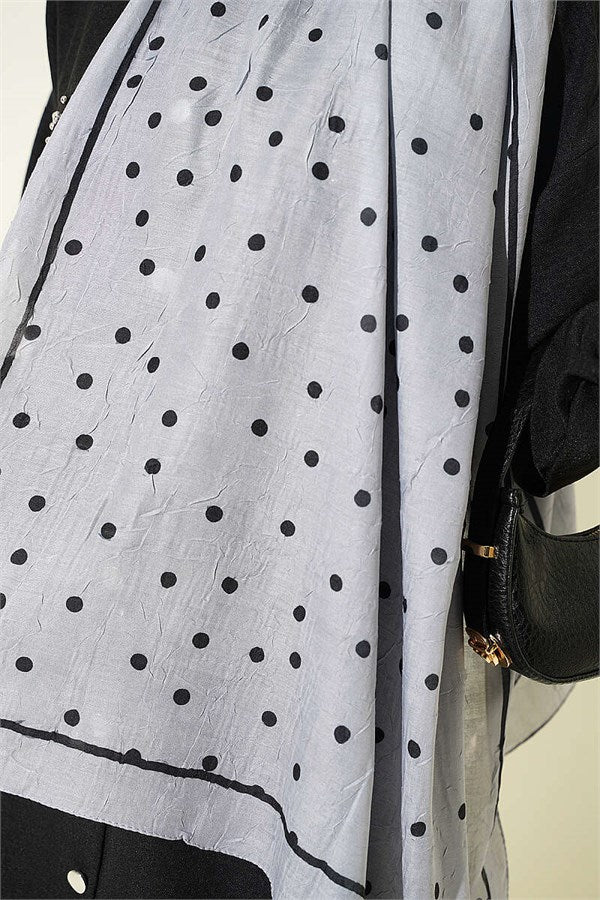Polka Dot Bamboo Krasnoye Shawl Grey