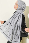 Polka Dot Bamboo Krasnoye Shawl Grey