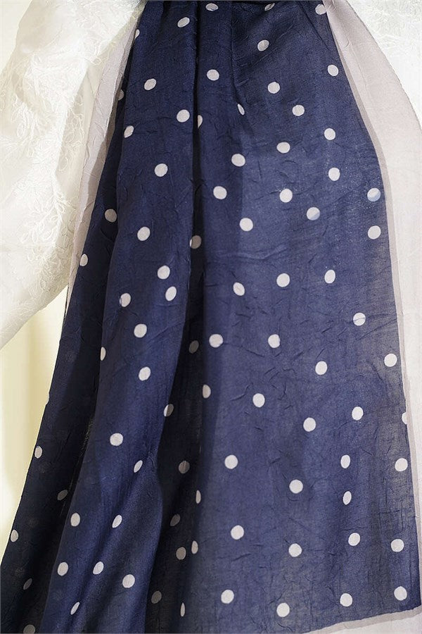 Polka Dot Bamboo Kras Shawl Parliament