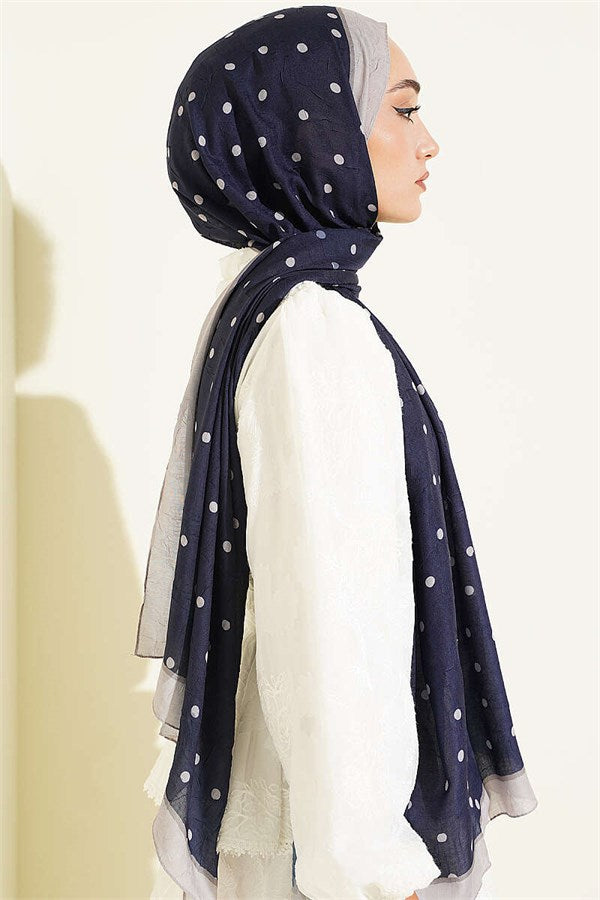 Polka Dot Bamboo Kras Shawl Parliament