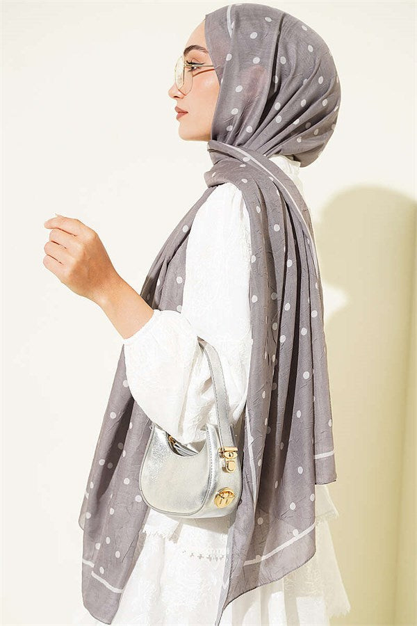 Polka Dot Bamboo Krasnoye Shawl Mink