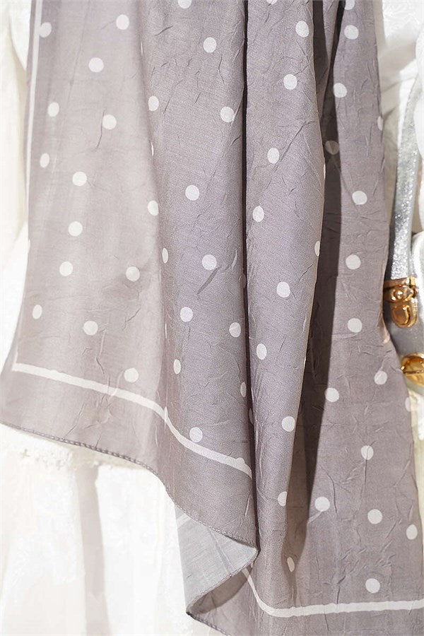Polka Dot Bamboo Krasnoye Shawl Mink