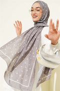 Polka Dot Bamboo Krasnoye Shawl Mink
