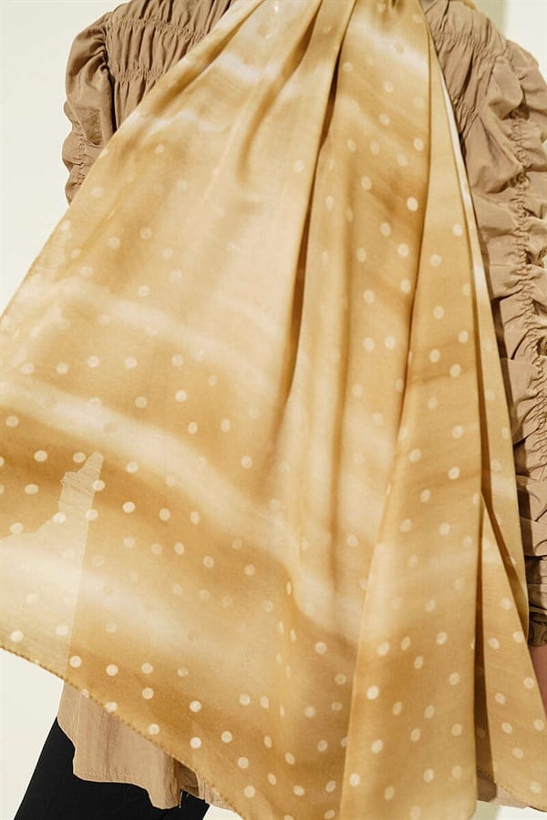 Polka Dot Gradient Shawl Chickpea