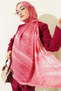 Pink Polka Dot Gradient Scarf