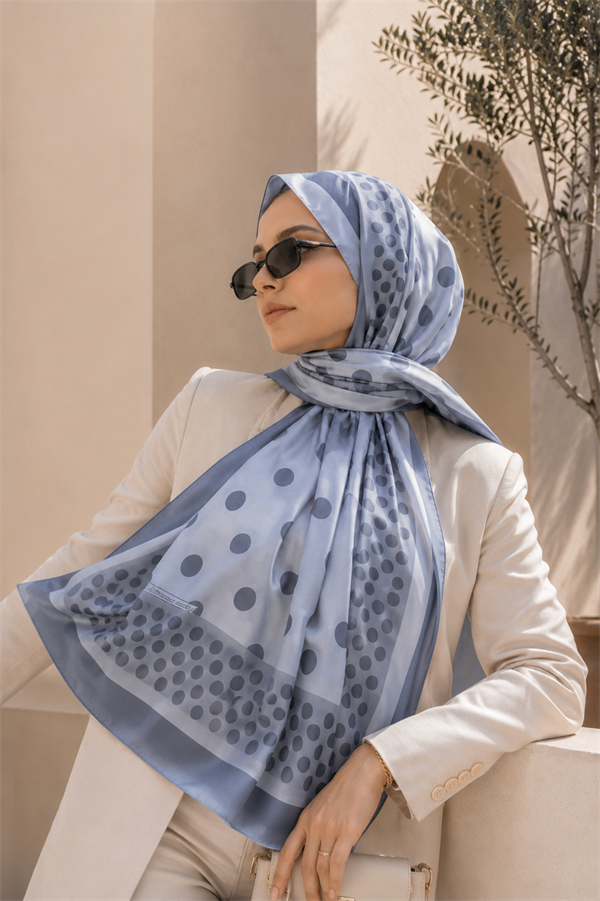 Polka Dot Scarf Series Grey