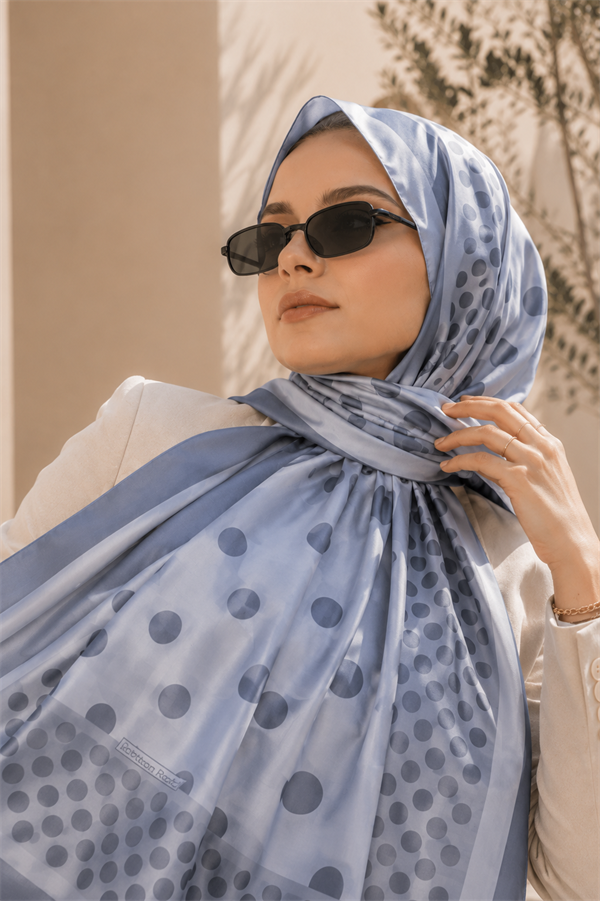 Polka Dot Scarf Series Grey