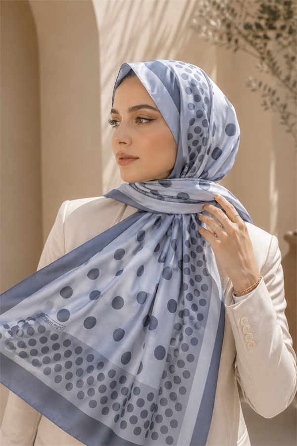 Polka Dot Scarf Series Grey