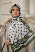 Polka Dot Scarf Series Khaki