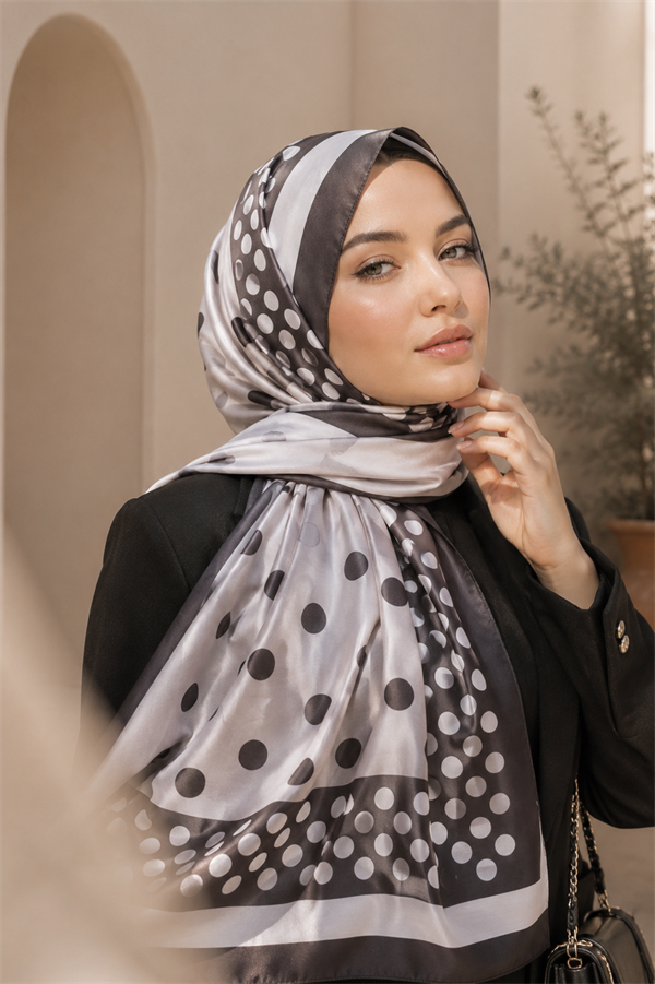 Polka Dot Scarf Series Coffee