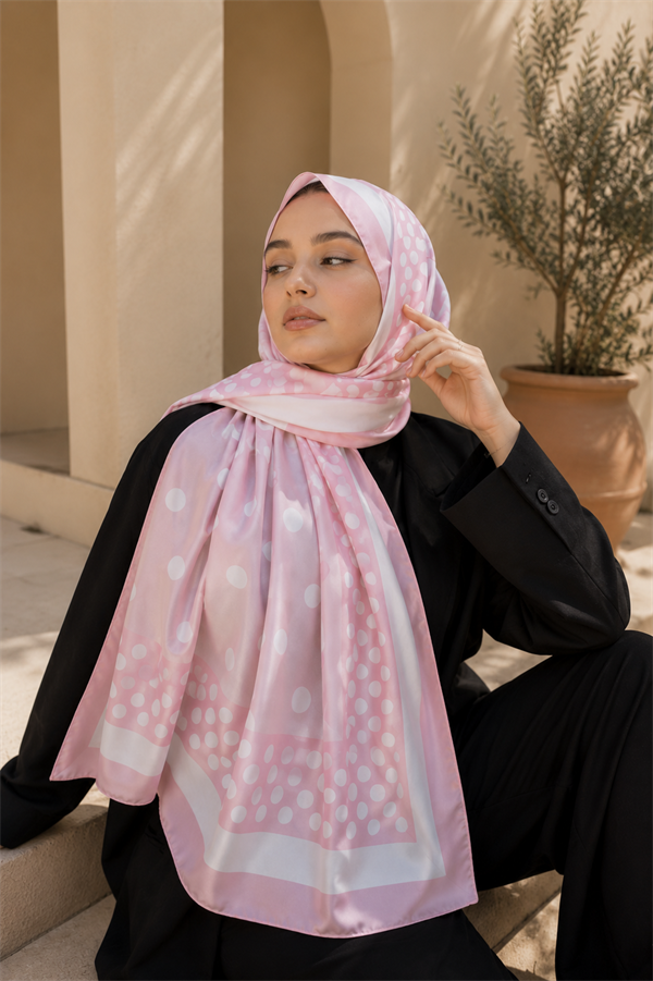 Polka Dot Scarf Series Pink