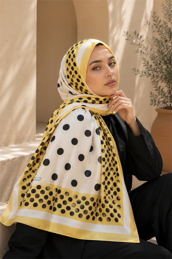 Polka Dot Scarf Series Yellow
