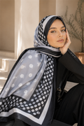 Polka Dot Scarf Series Black