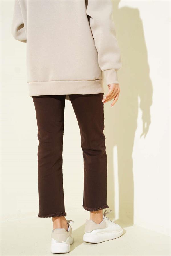 Tasseled Skinny Jeans, Brown