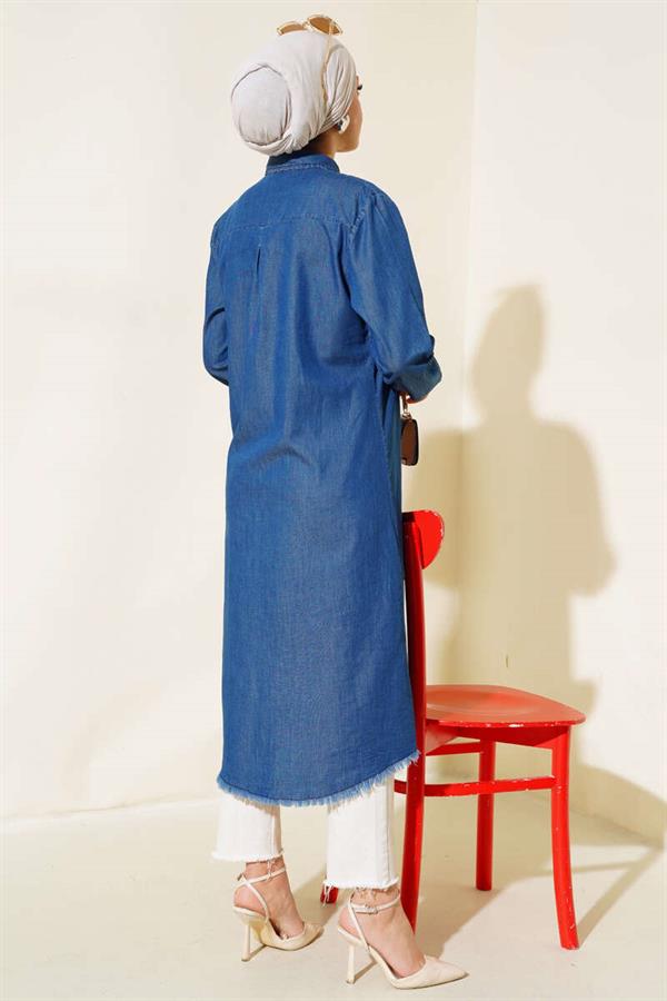 Tassel Denim Tunic Denim