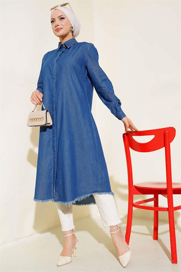 Tassel Denim Tunic Denim