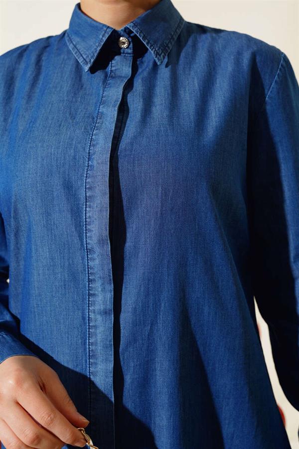 Tassel Denim Tunic Denim
