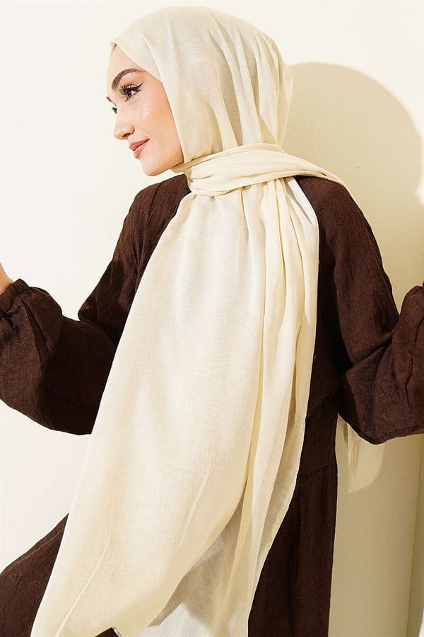 Rami Tencel Scarf Light Beige