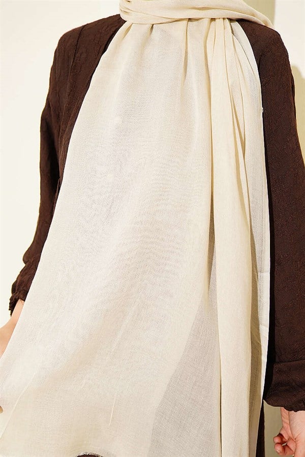 Rami Tencel Scarf Light Beige