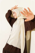 Rami Tencel Scarf Light Beige