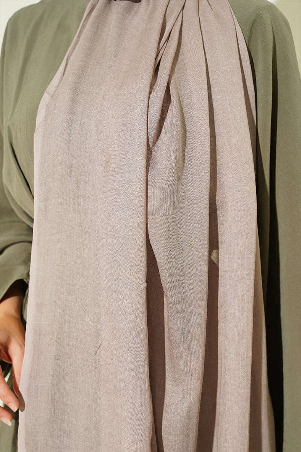 Rami Tencel Shawl Light Mink