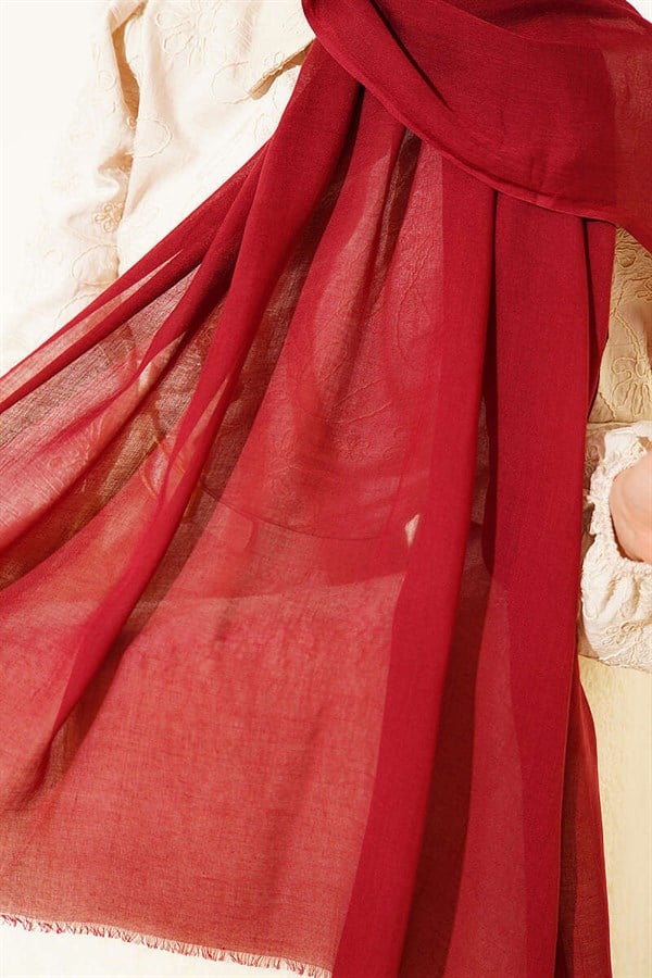 Rami Tencel Shawl Burgundy