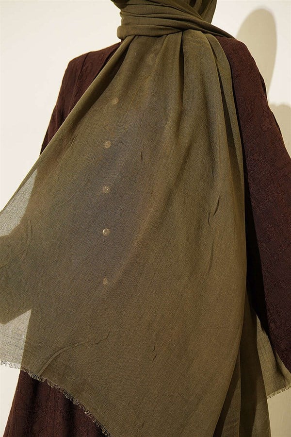 Rami Tencel Shawl Khaki