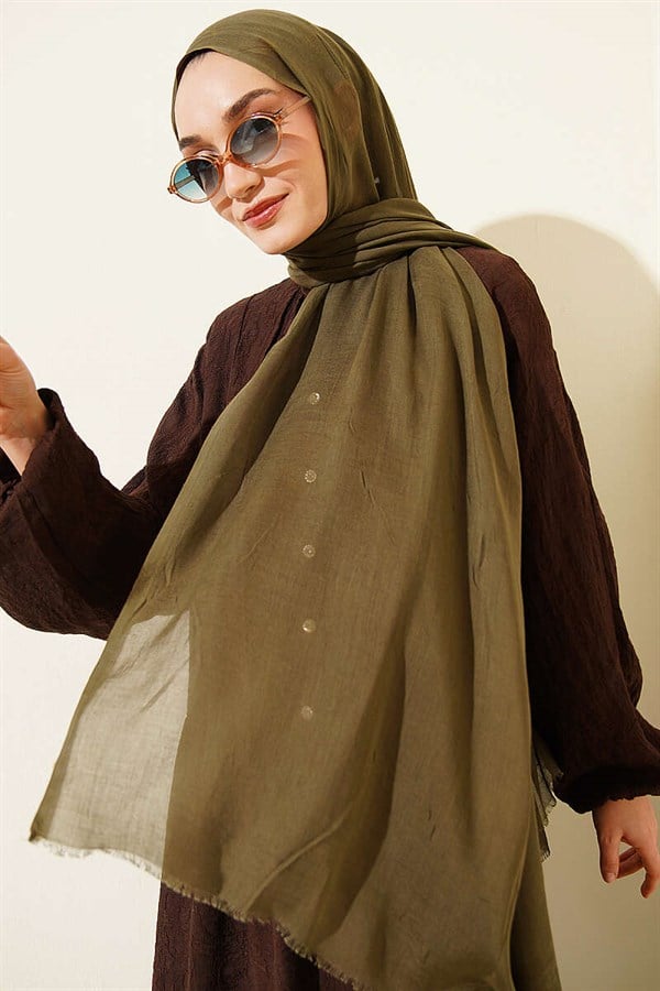 Rami Tencel Shawl Khaki