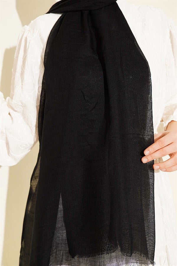 Rami Tencel Scarf Black