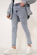 Regular Fit Lycra Trousers Snow Light