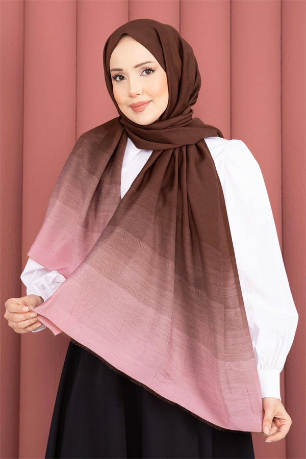 Modern Gradient Shawl Series Coffee-Powder