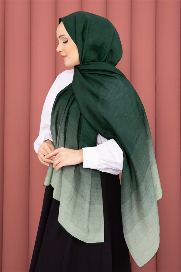 Gradient Modern Shawl Series Emerald