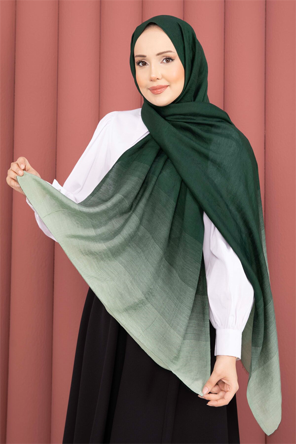 Gradient Modern Shawl Series Emerald