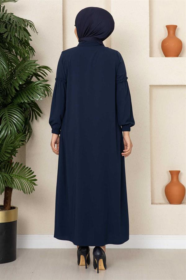 Robe Young Hijab Abaya Navy Blue