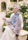Rosa Floral Pattern Scarf Series Mink