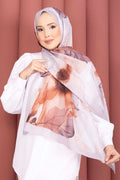 Rose Pattern Scarf Series Beige