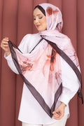 Rose Pattern Scarf Series Coffee
