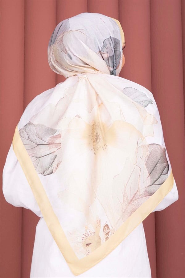 Rose Pattern Scarf Series Yellow