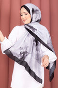 Rose Pattern Scarf Series Black